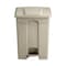 Safco Large Capacity Plastic Step-On Receptacle, 17 gal, Tan 9922TN - alternate 3